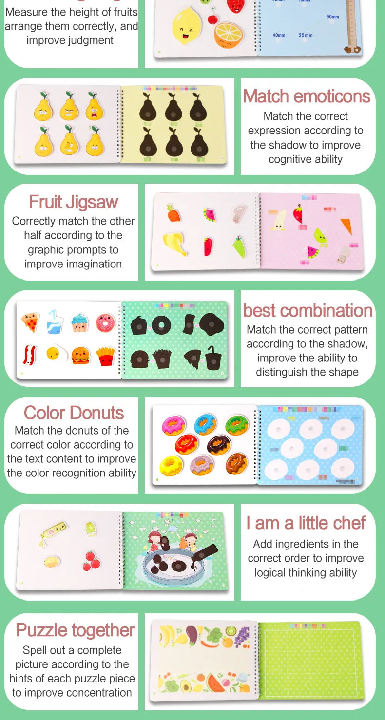 📘 My First Montessori Busy Book – Hands-On Learning Fun for Little Minds! 🧠✨ - ThiGui