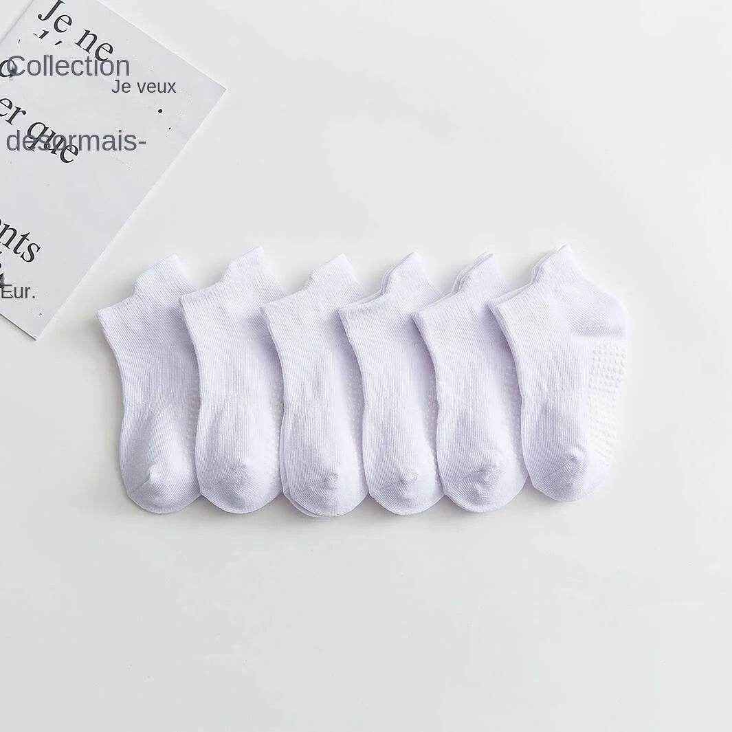 🧦 Comfy Grippy Socks for Little Explorers – 6–12 Pairs of Anti-Slip Cotton Boat Socks (0–5 Years) - ThiGui