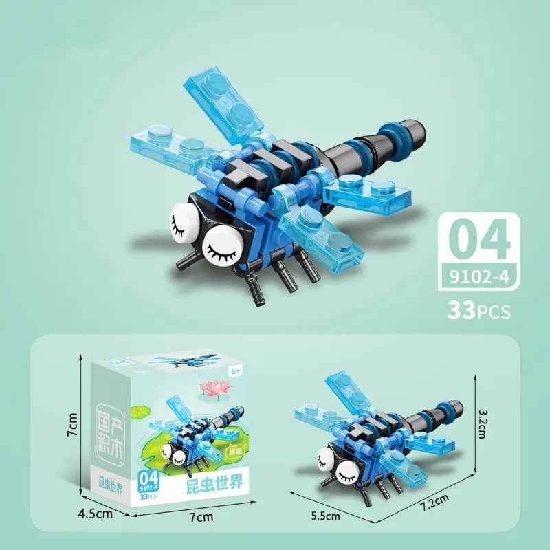 🕷️ Snap Together a Wild World – Insect & Animal Block Creatures for Kids & Collectors! 🐜🦂 - ThiGui