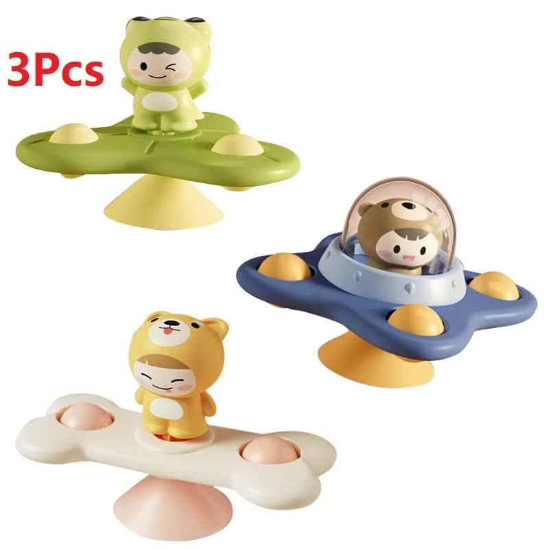 🌀 Stick, Spin & Smile – Suction Spinner Toy for Busy Little Hands! 🌈👶 - ThiGui