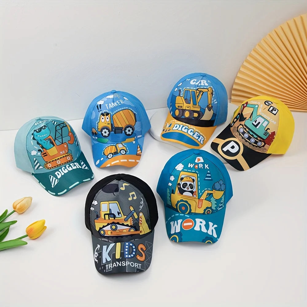 🚗 Vroom Vroom Sun Hat – Lightweight Car Baseball Cap for Cool Little Explorers! 🧢☀️ - ThiGui