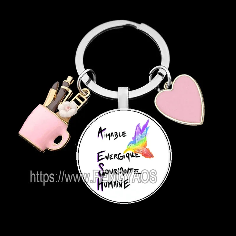 🧡 Merci Keychain – A Lovely Little Thank You for Amazing Teachers & Classroom Heroes! 🎁 - ThiGui