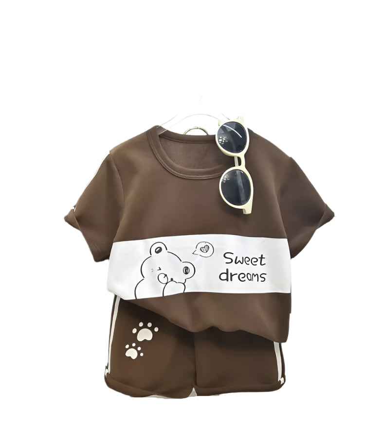 🩳Striped Summer Charm – Comfy Short Sleeve Set for Stylish Little Movers! - ThiGui