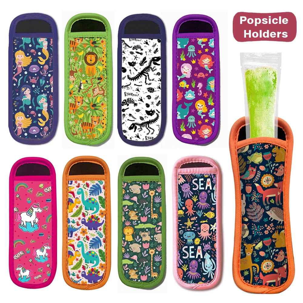 🧊No-Mess Ice Cream Fun: Soft Cartoon Popsicle Holders That Keep Little Hands Warm & Clean - ThiGui