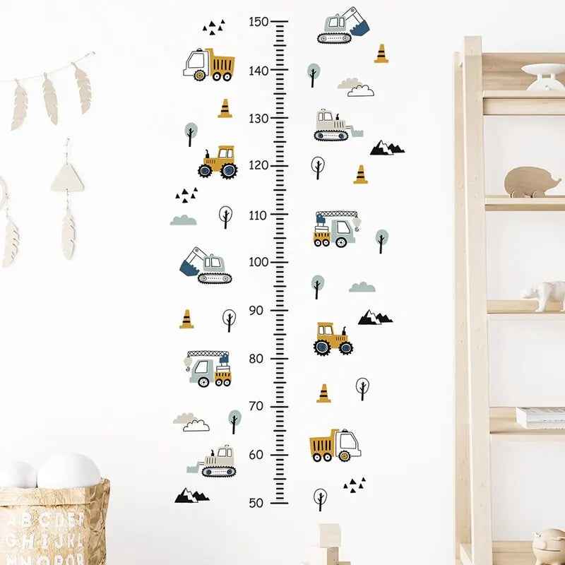 Adorable Car-Themed Height Chart – Watch Your Little One Grow with Big Smiles! - ThiGui