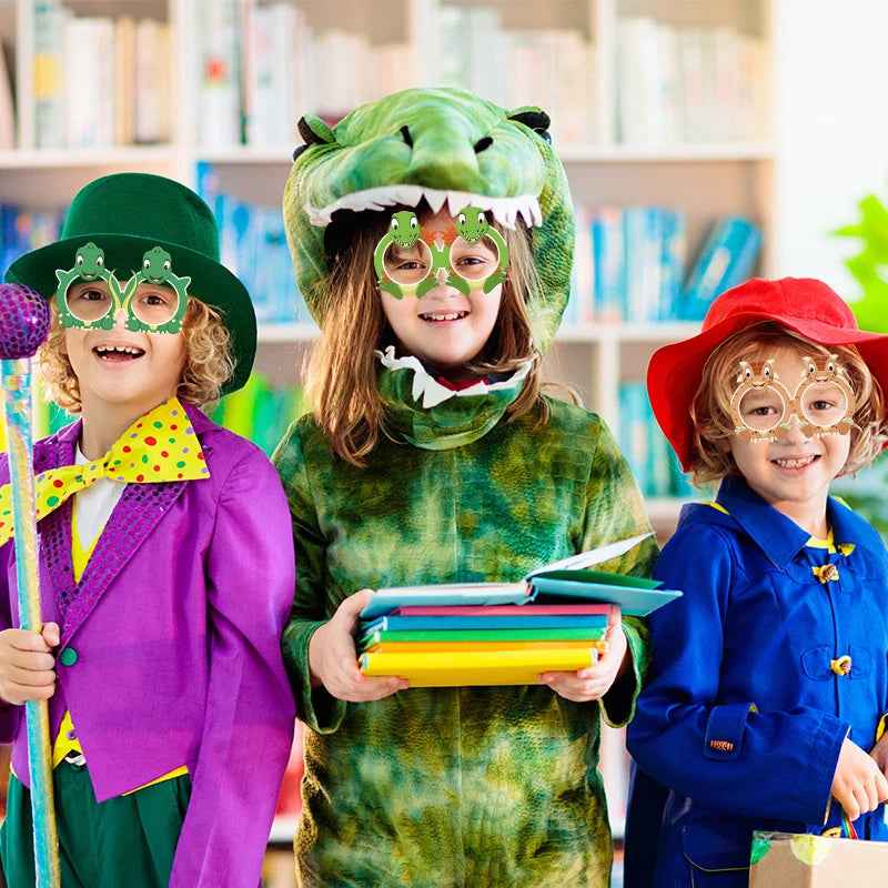 🦖 Dino Birthday Party Set – Hats, Glasses & Giggles for Your Little T-Rex! 🎉🦕 - ThiGui
