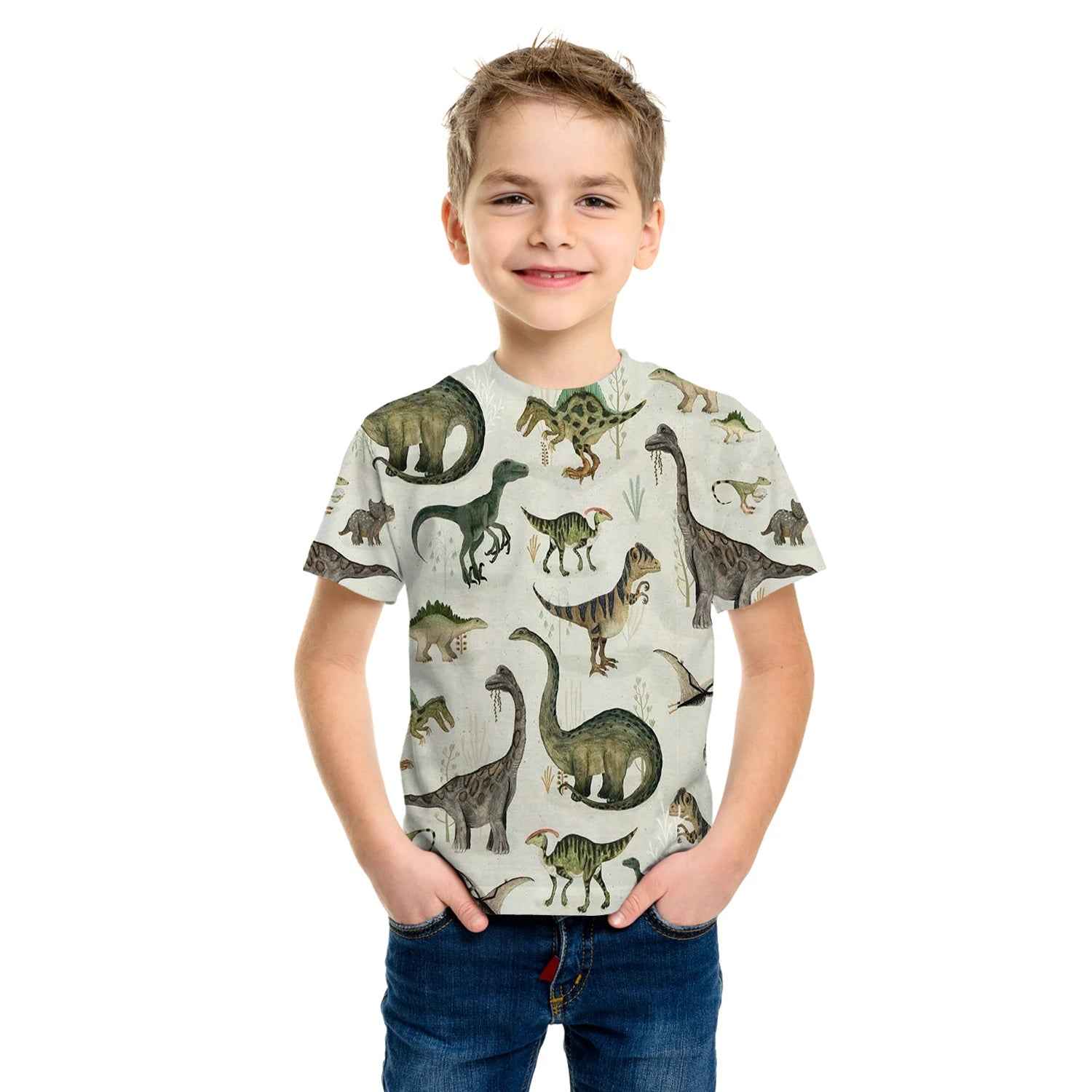 🦖Dino-Mite Summer Fun Tee for Little Adventurers - ThiGui