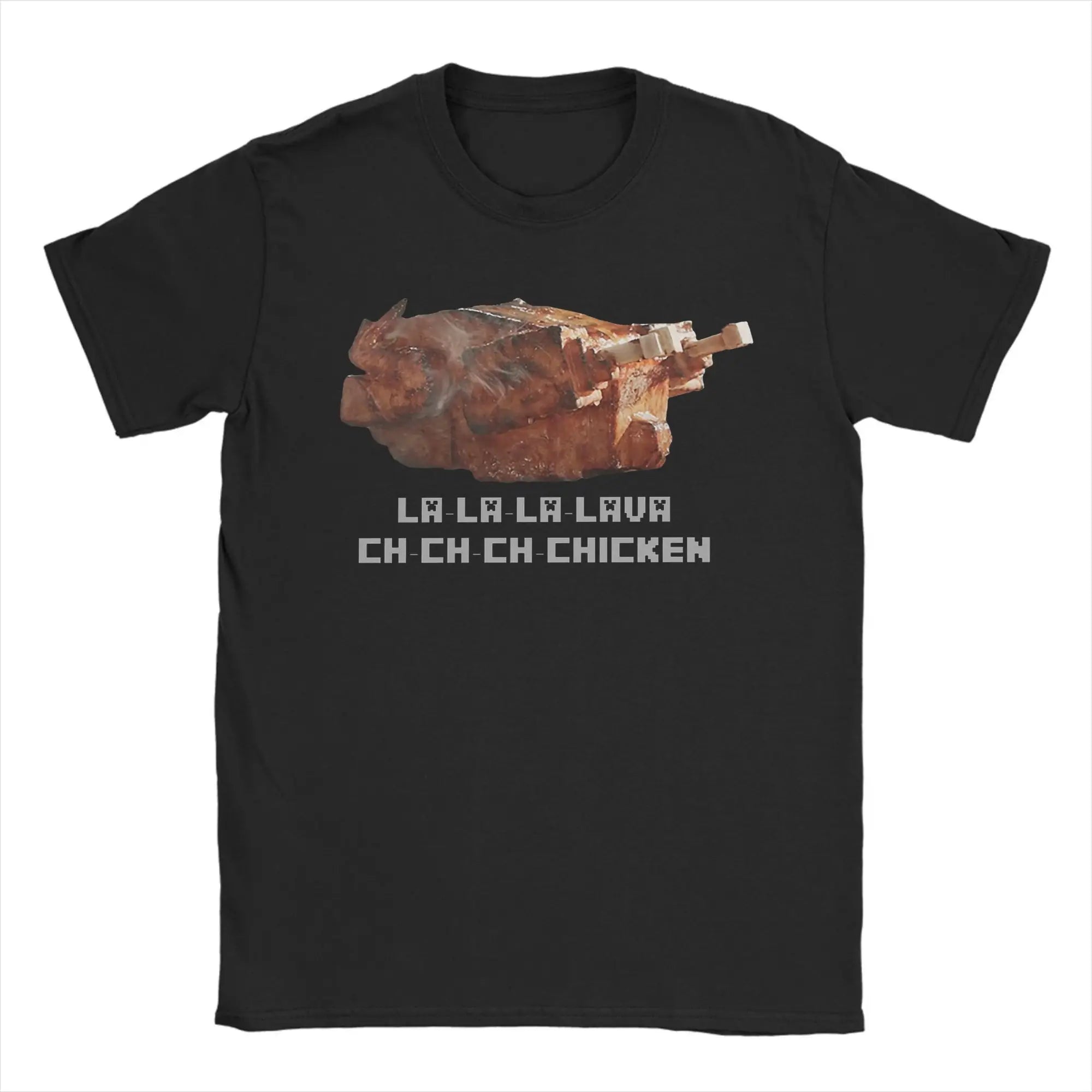 Chicken Jockey Pixel Zombie Tee 🧟‍♂️🐔 100% Cotton Gamer Fun - ThiGui
