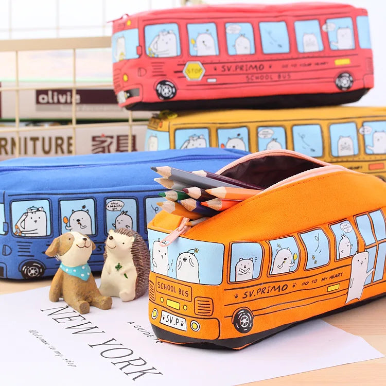 🚌 Creative School Bus Pencil Case – Big Fun for Little Explorers! ✏️🎒 - ThiGui