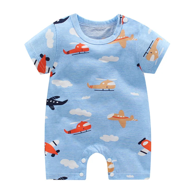 🍃 100% Cotton Summer Baby Romper – Soft, Safe & Super Sweet! 👶 - ThiGui