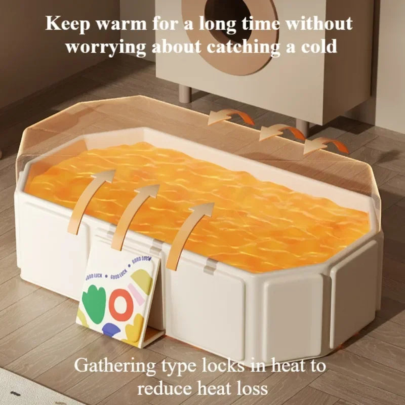 🛁💖Luxurious Folding Baby Bath – Spacious, Thick & Travel-Ready! - ThiGui