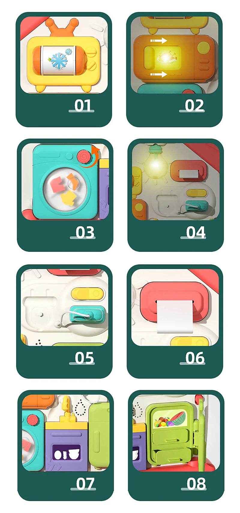 🎁Little Explorer’s Light-Up Busy Board – Switch, Learn & Play Anywhere! - ThiGui