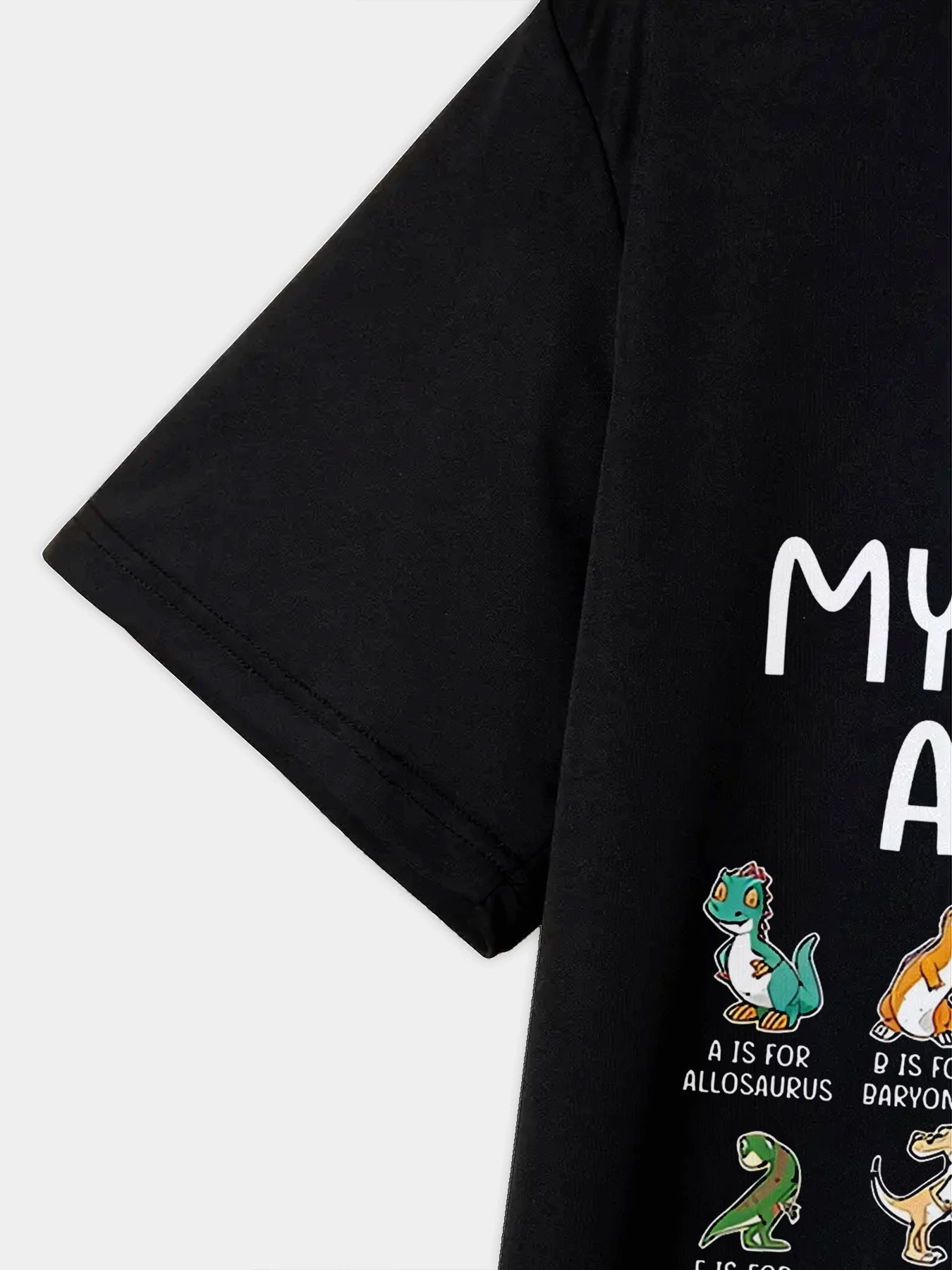 🦕 ABC Meets ROAR! Fun Dinosaur Alphabet T-Shirt for Curious Boys 🧒✨ - ThiGui