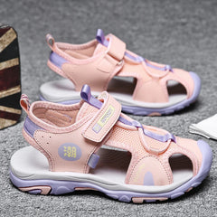 🏝️ Summer-Ready Comfort! Soft Leather Sandals for Boys Who Love to Move 👟☀️ - ThiGui