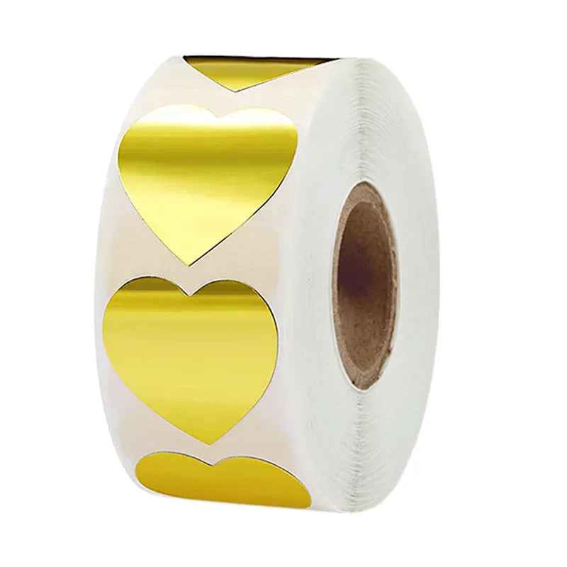 🎨Stick with Love – Cute Round Heart Stickers for Gifts, Crafts & Parties - ThiGui