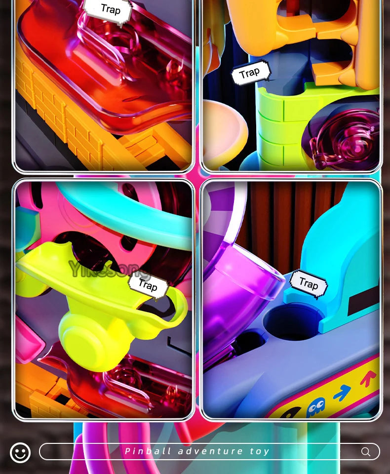 🧠🎢 Montessori Ball Track Adventure – Multi-Layer Rolling Fun for Growing Minds! 🔧👦 - ThiGui