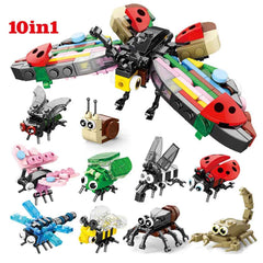 🕷️ Snap Together a Wild World – Insect & Animal Block Creatures for Kids & Collectors! 🐜🦂 - ThiGui