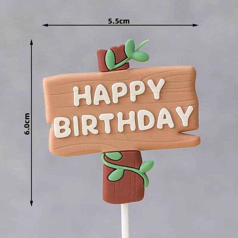 🎂Jungle Joy Cake Toppers – Adorable Safari Animals for a Wildly Cute Celebration! - ThiGui