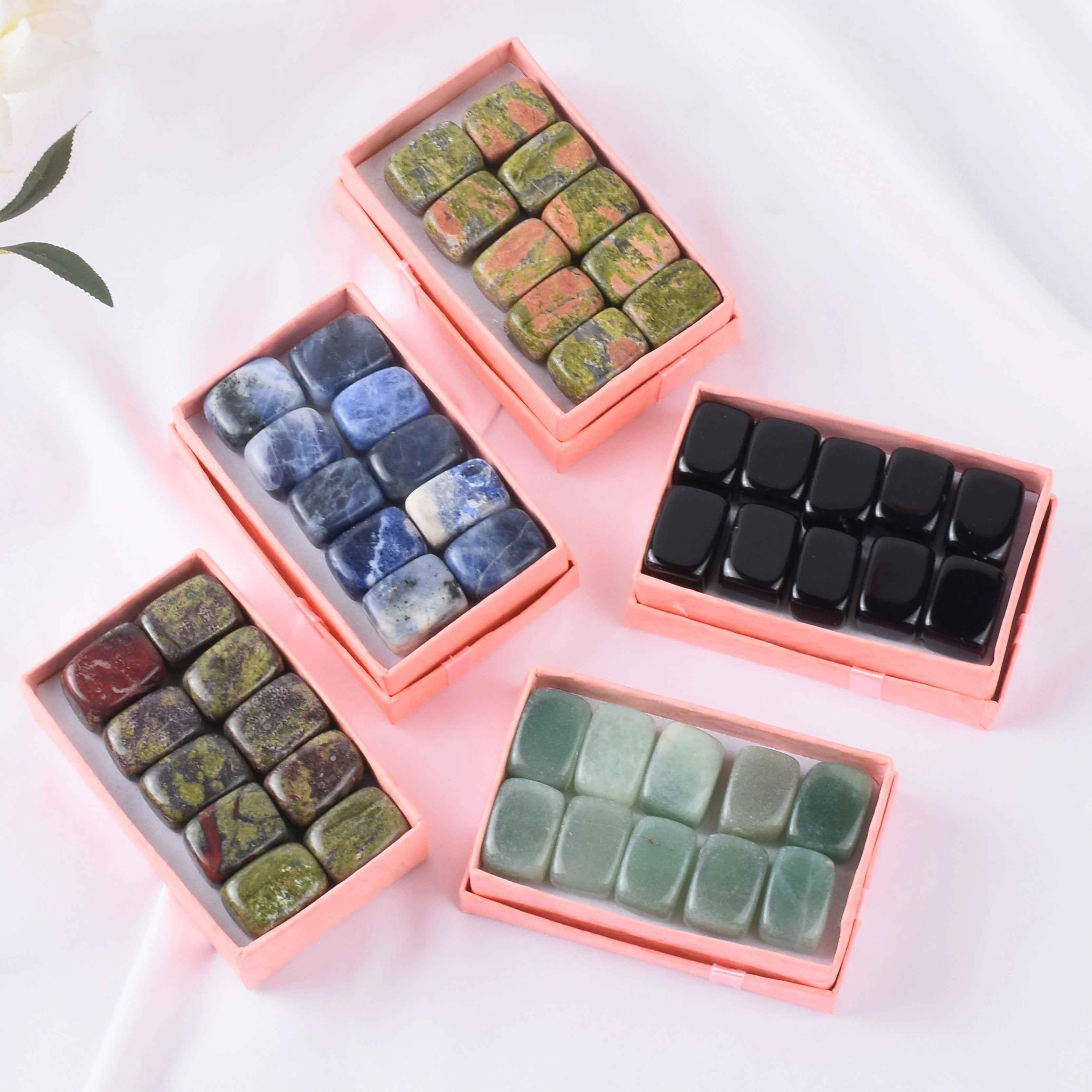 ⚡Magical Chakra Stones Set – 10 Natural Tumbled Gems for Calm, Confidence & Adventure - ThiGui