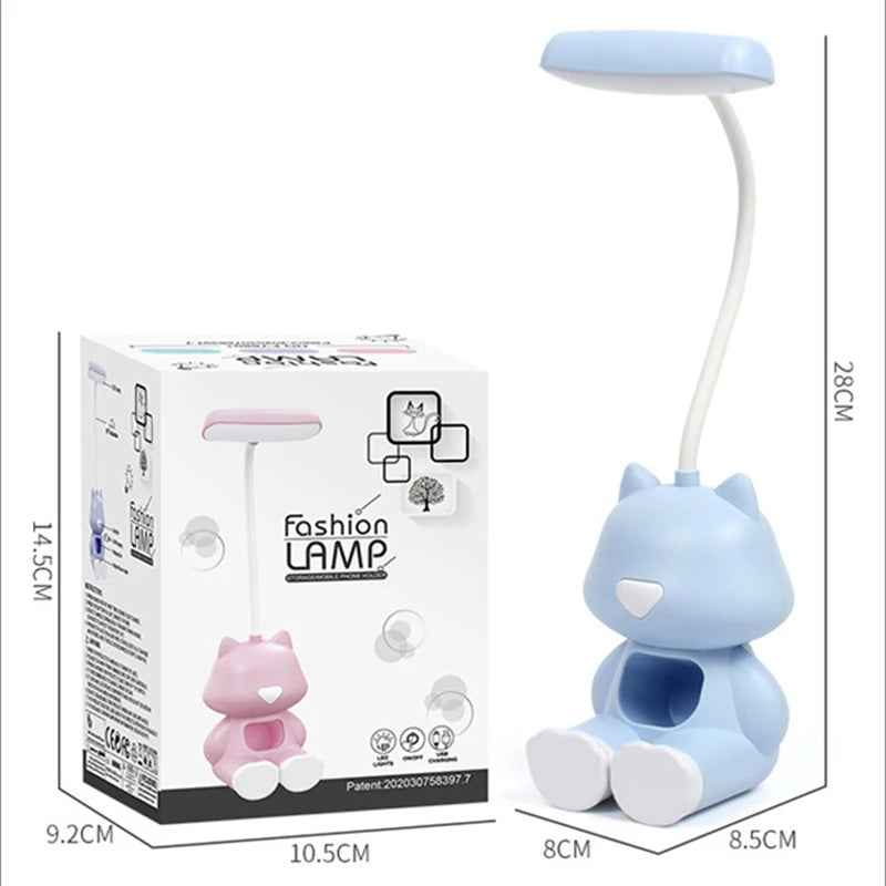 🔌Purrfect Study Buddy – Cute Cat Desk Lamp with a Phone Holder! - ThiGui