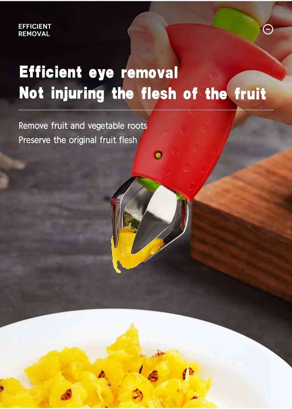 🍓Strawberry & Tomato Stem Remover – Handy Kitchen Hero for Busy Mums! - ThiGui