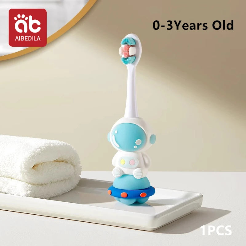 🪥🚀 Cartoon Astronaut Kids Toothbrush – Gentle Bristles, Galactic Fun! 🌙👦 - ThiGui