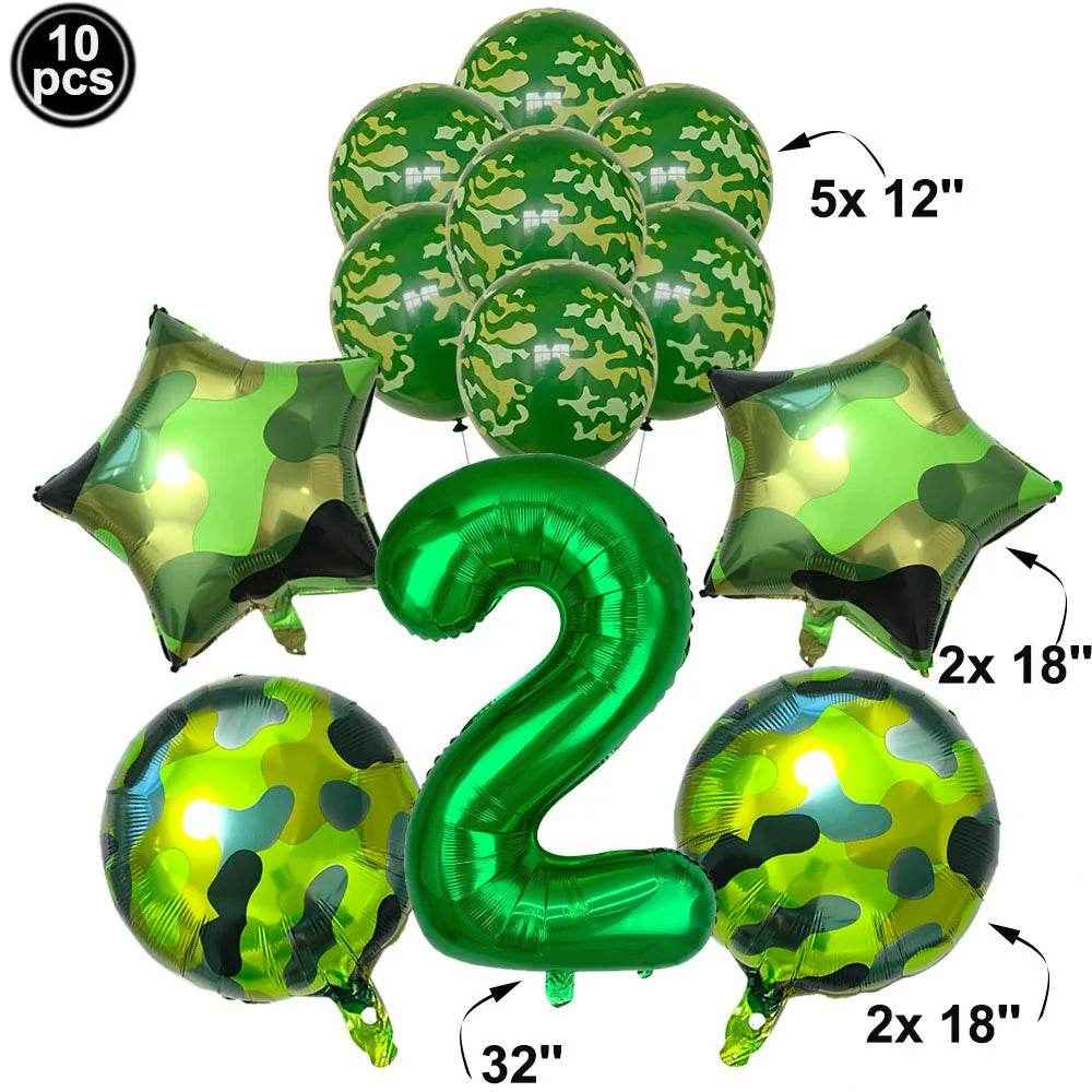 🎁Mission Party Success – Epic Camouflage Balloon Set for Little Soldiers! - ThiGui