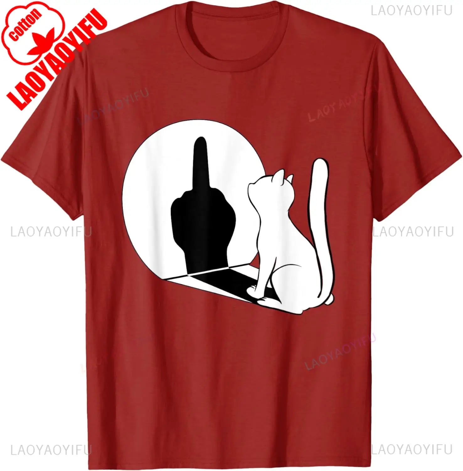 Statement Cat Attitude Tee 🐱😼 Funny Cotton Summer T-Shirt - ThiGui
