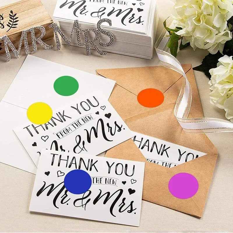 🎨Stick with Love – Cute Round Heart Stickers for Gifts, Crafts & Parties - ThiGui