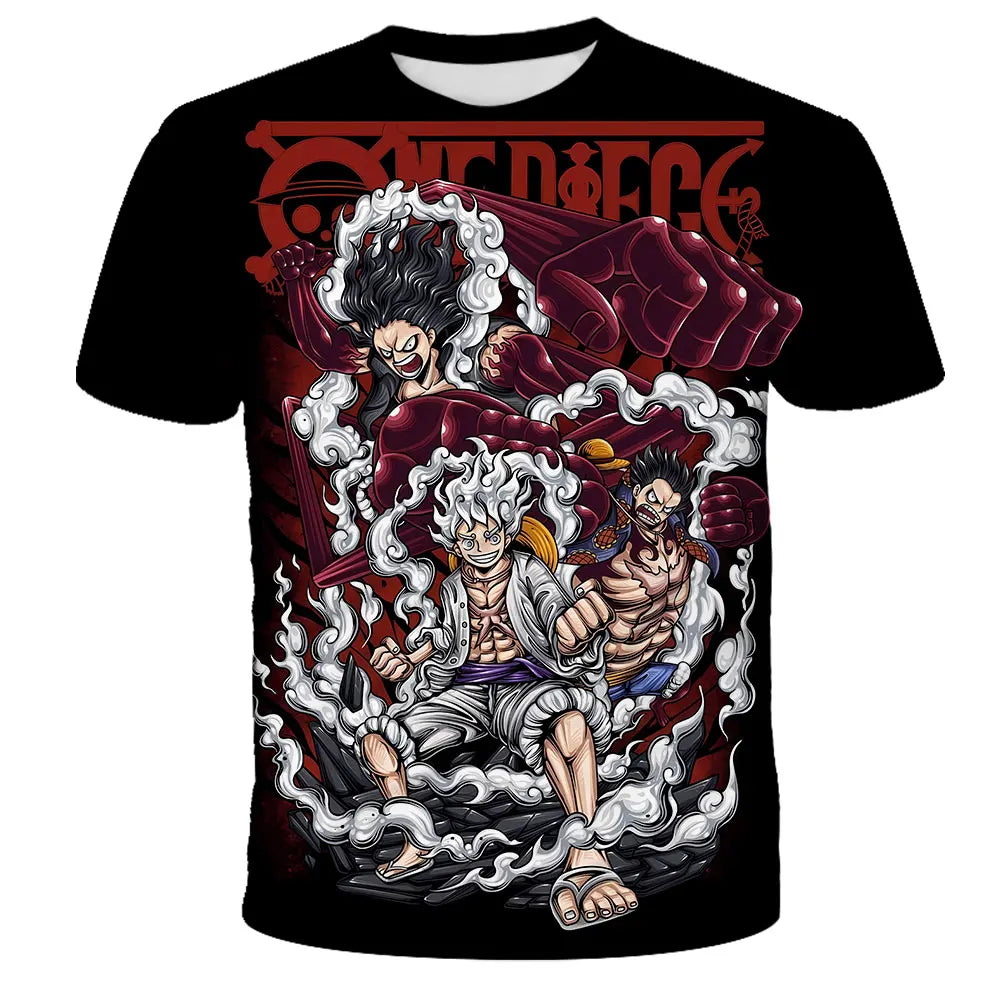⚓🔥 Cool Pirate Energy Boys T-Shirt – Luffy Adventure Summer Tee 🔥⚓ - ThiGui