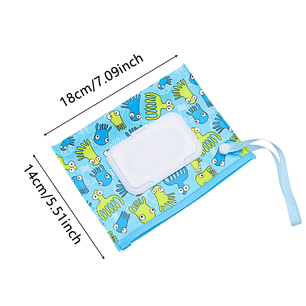 🧷 Smart Wet Wipes Bag – Snap, Strap & Go! Perfect for Mum Life on the Move! 💖🍼 - ThiGui
