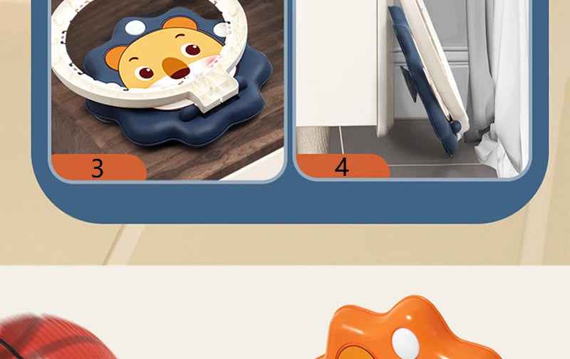 🏀 Stick & Dunk Basketball Set – Indoor Hoop Fun Without the Screws! 🧒💥 - ThiGui