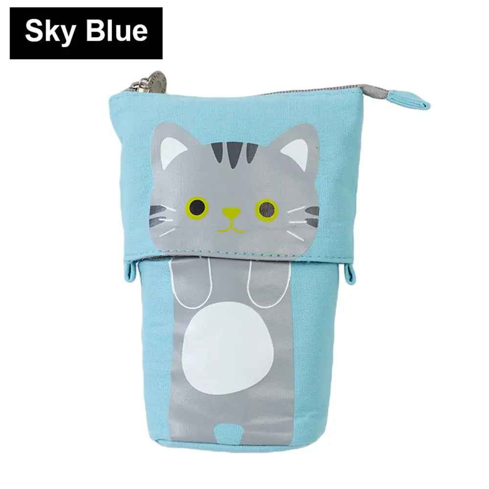 ✏️ Cute & Clever! Colorful Telescopic Pen Pouch for Kids 🐻🌈 - ThiGui