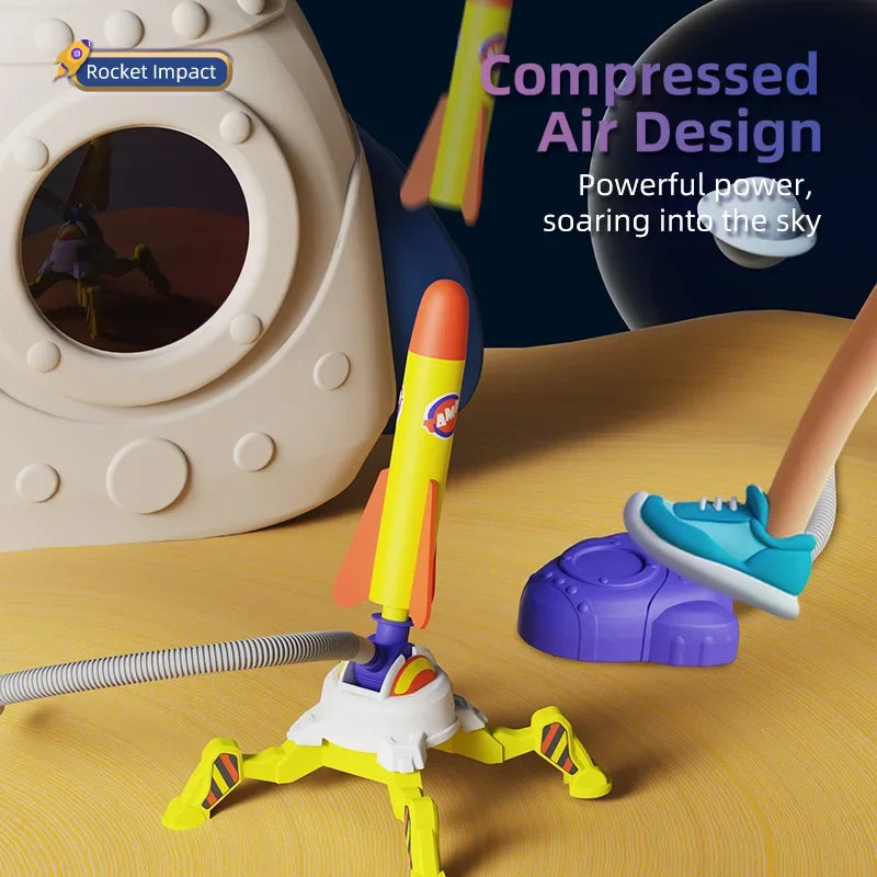 🚀 Ready, Set, STOMP! Air Rocket Launcher Toy for Outdoor Fun & Energy Burn 🔥👟 - ThiGui