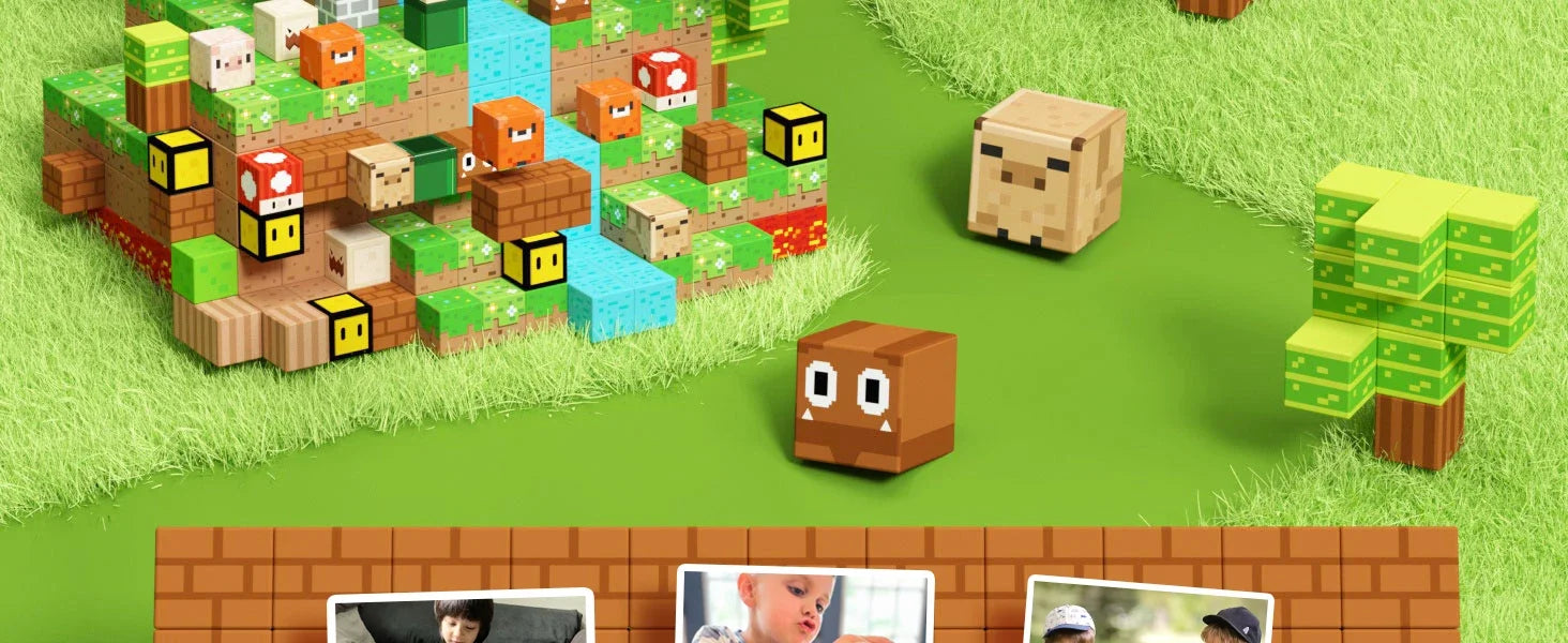 🧲 Build & Imagine! Magnetic Mine World Cube Set for Kids – Craft, Create, and Play 🎮🌍 - ThiGui