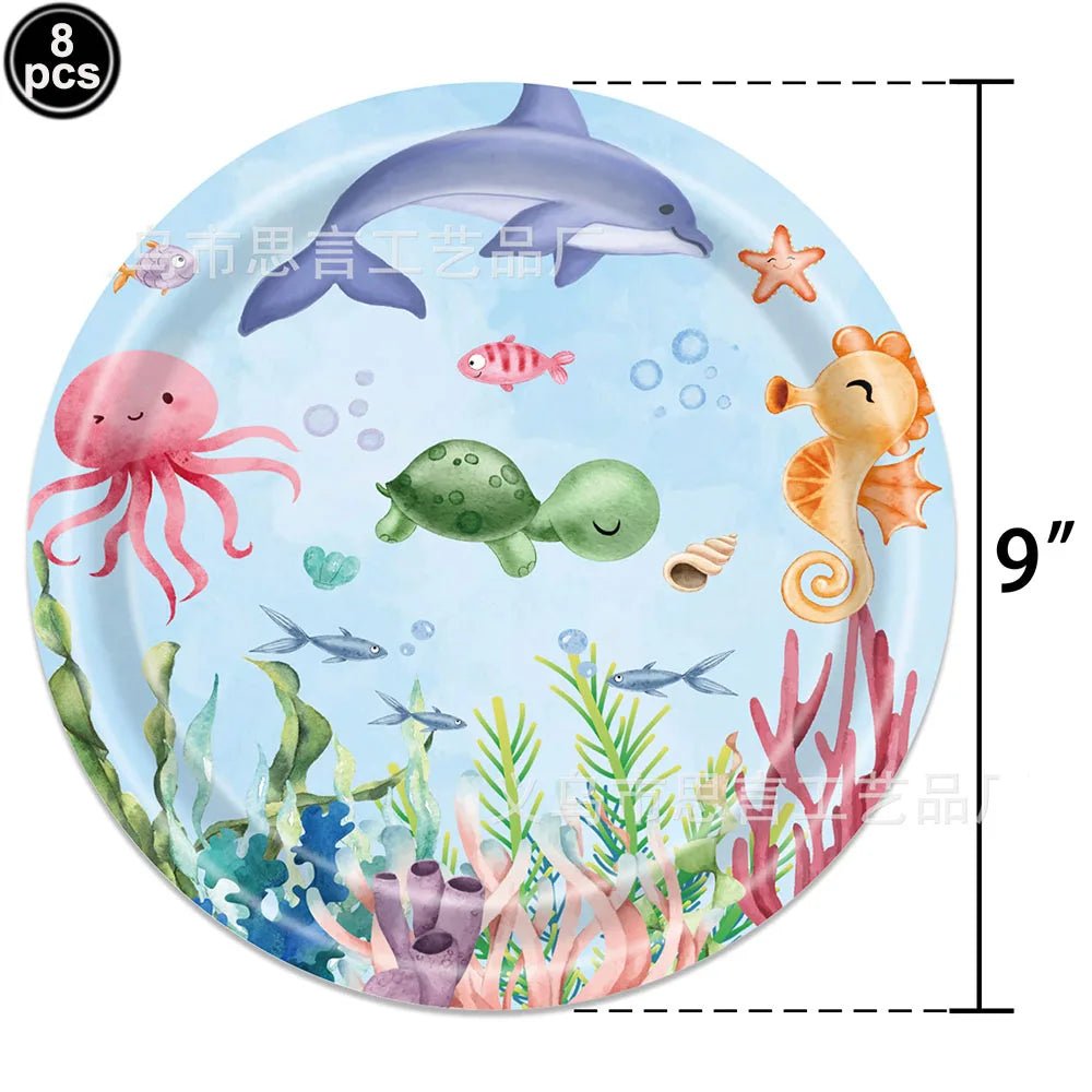 🐠 Under the Sea Birthday Balloon Set – Dive into a Magical Ocean Party! 🌊🎈 - ThiGui