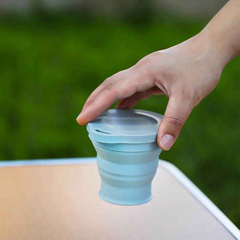 🏕️ Must-Have Travel Buddy: The Outdoors Silicone Folding Cup for Kids! - ThiGui