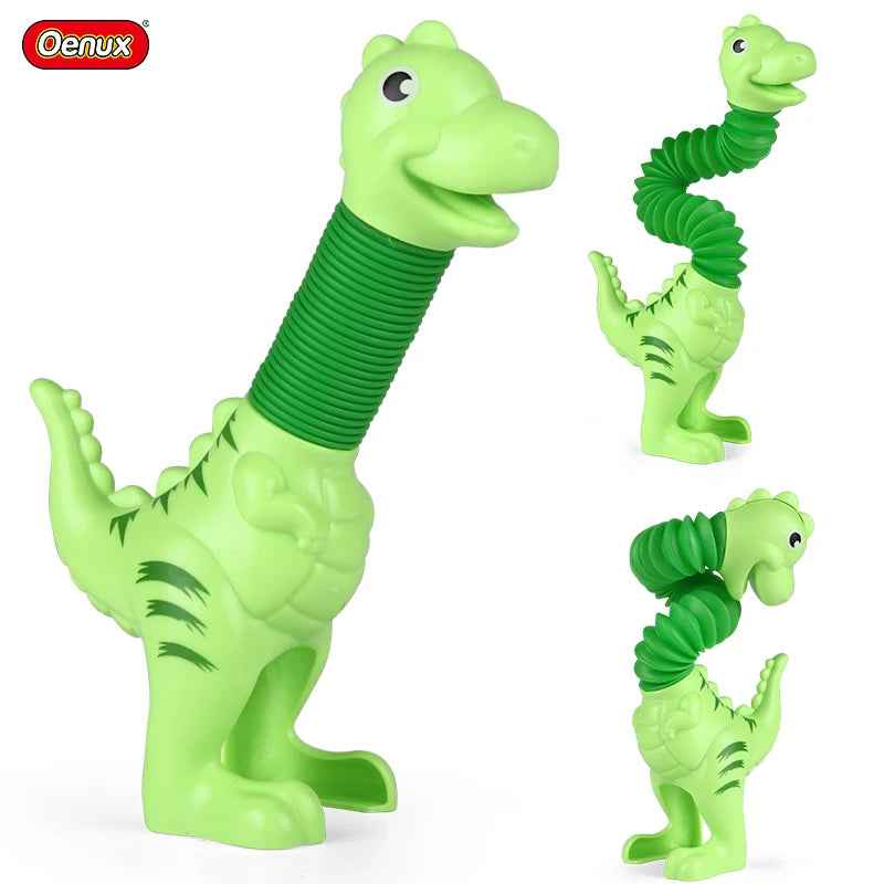 🦖Dinosaur Pop Tube Toys – Stretch, Bend, and Roar with Fun Sensory Play! - ThiGui