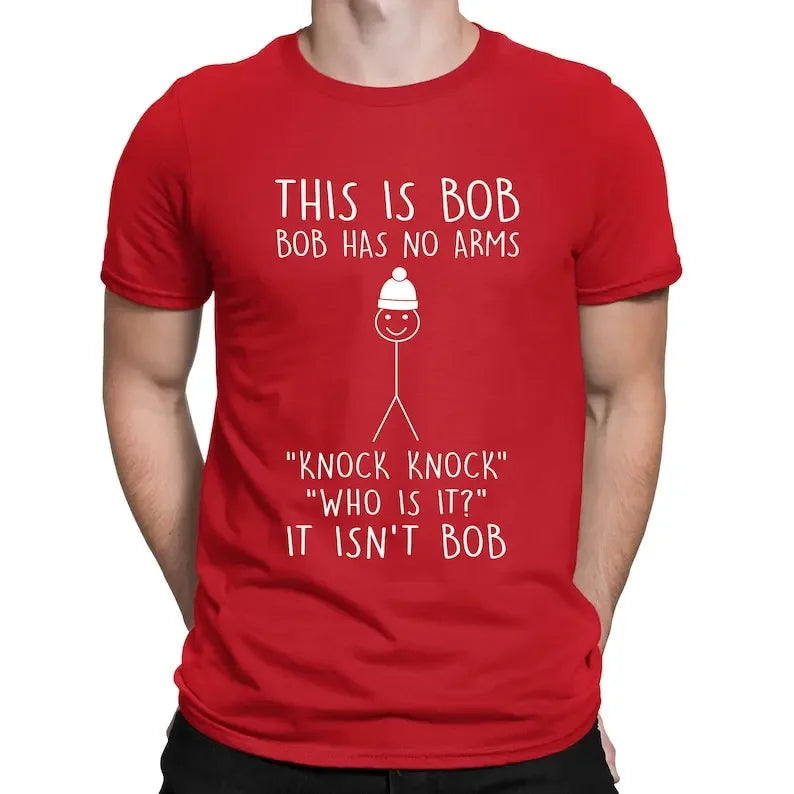 This Is Bob Stickman Joke Tee 😂🎭 Funny Vintage Cotton Graphic Shirt - ThiGui