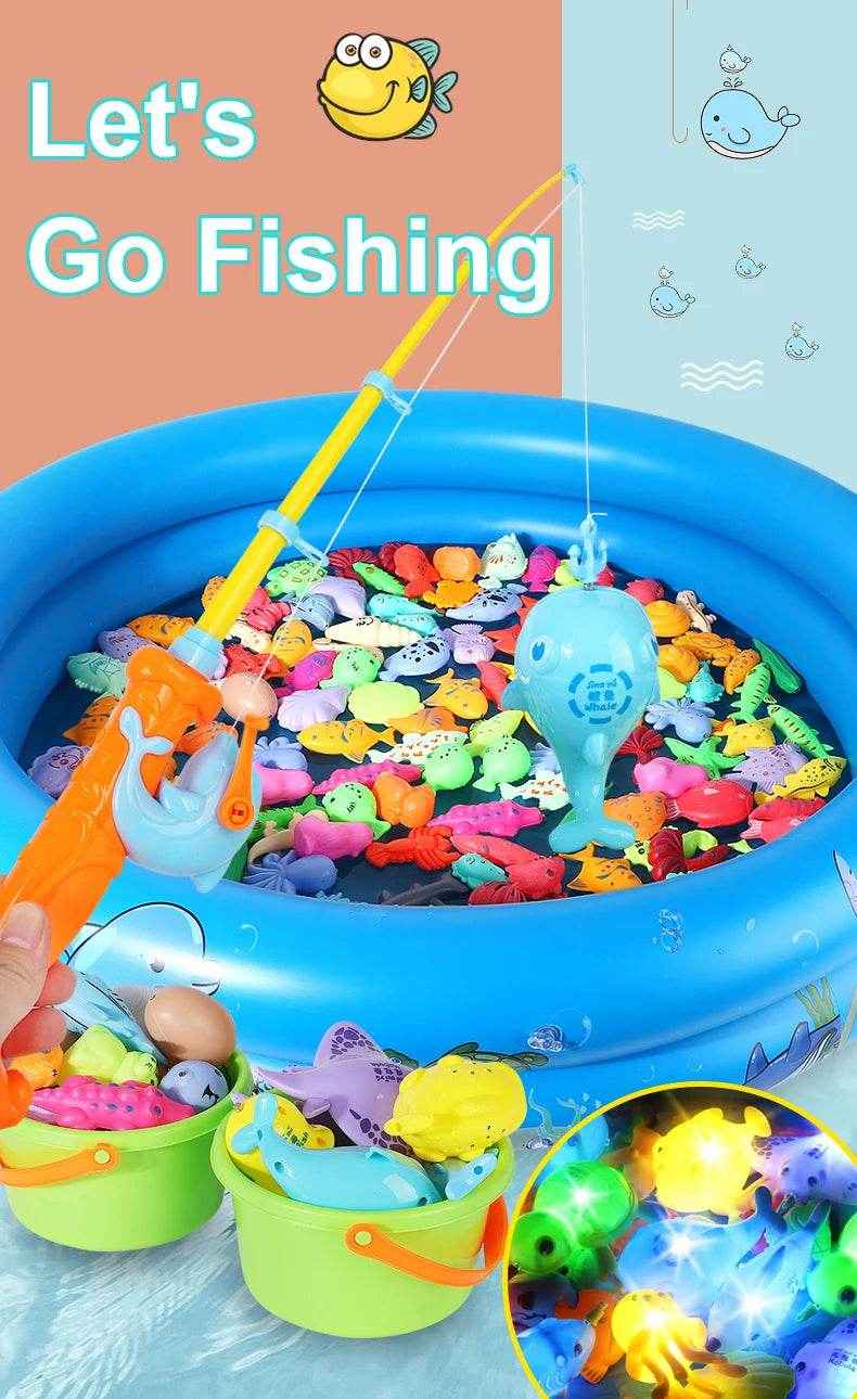 💦Splish Splash Fishing Bash – Magnetic Rod & Pool Toy Set for Curious Kids - ThiGui