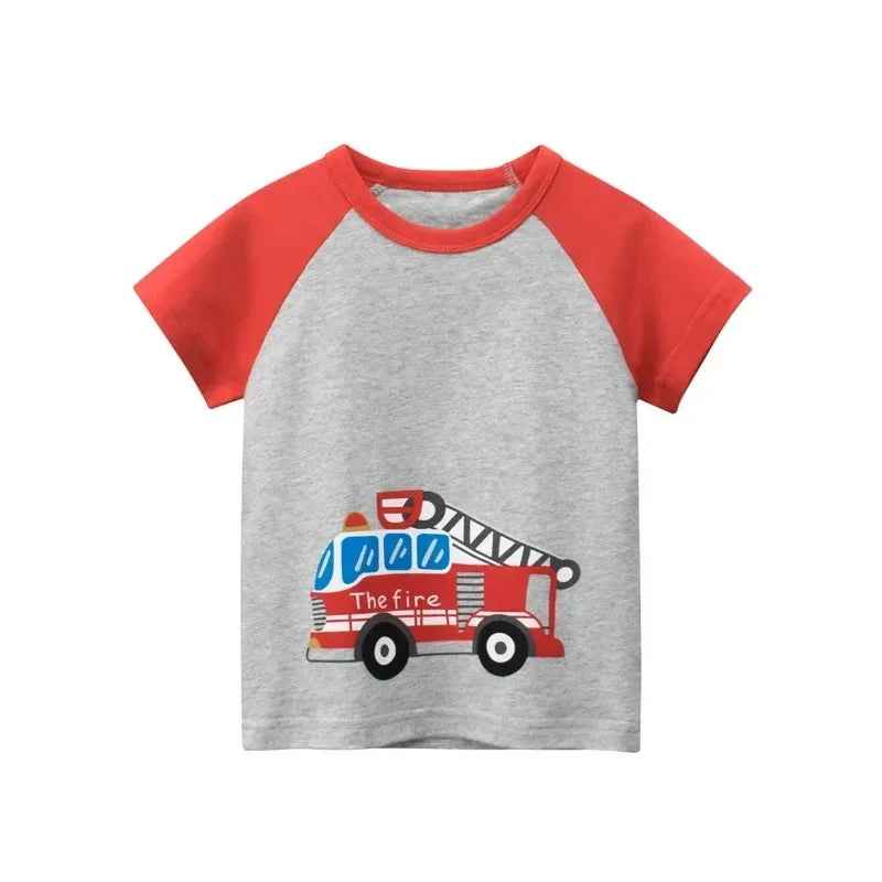 🚧 Dig Into Fun! Excavator Cartoon Tee for Little Builders (2–10Y) - ThiGui