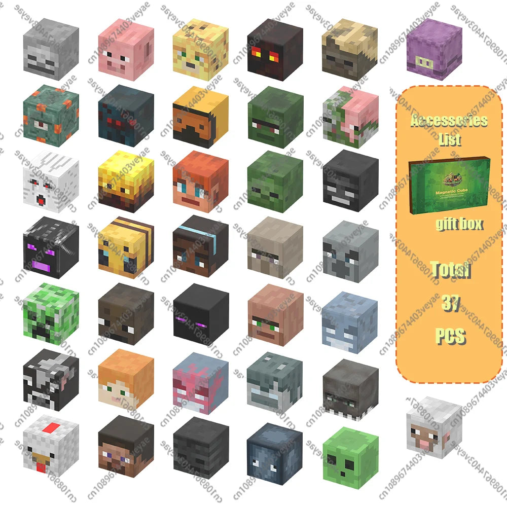 🧲 Build & Imagine! Magnetic Mine World Cube Set for Kids – Craft, Create, and Play 🎮🌍 - ThiGui