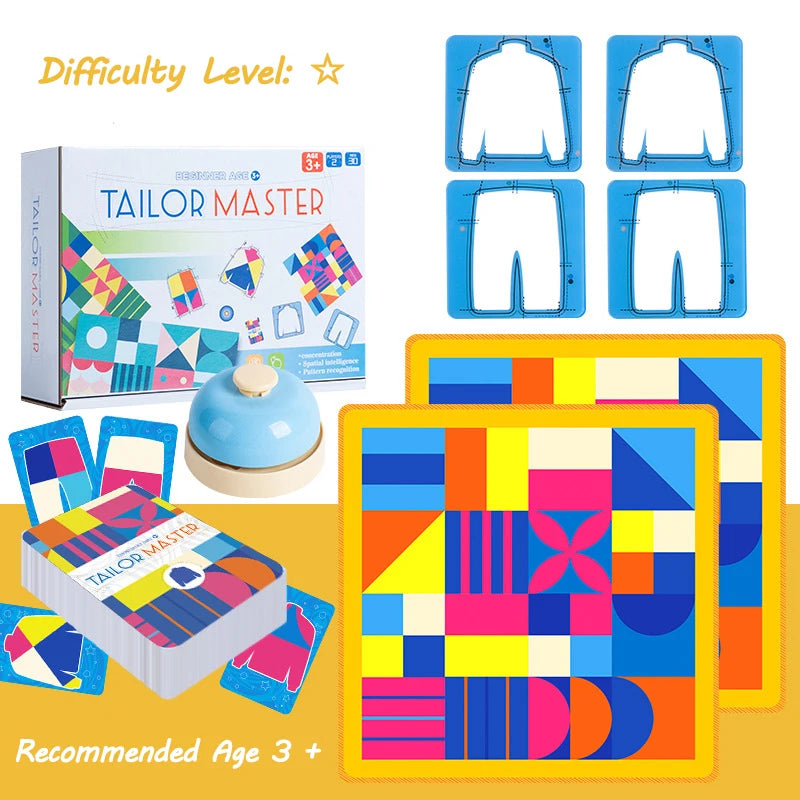 🧩 Tailor Master Game – Shape & Colour Logic Fun for Curious Boys! 🎨👕🎯 - ThiGui