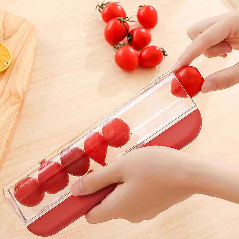 💥No-Mess Grape & Cherry Tomato Slicer – The Snack Time Hero for Busy Mums! - ThiGui