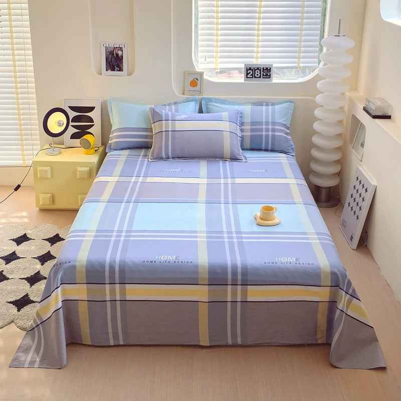 🛏️Fresh Flowers, Sweet Dreams – Soft Cotton Bed Sheet for Kids 🌸 - ThiGui