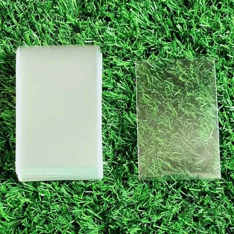 🛡️ Keep Those Precious Cards Safe: 100pcs Transparent Durable Card Sleeves for Boys Who Love Their Collections - ThiGui
