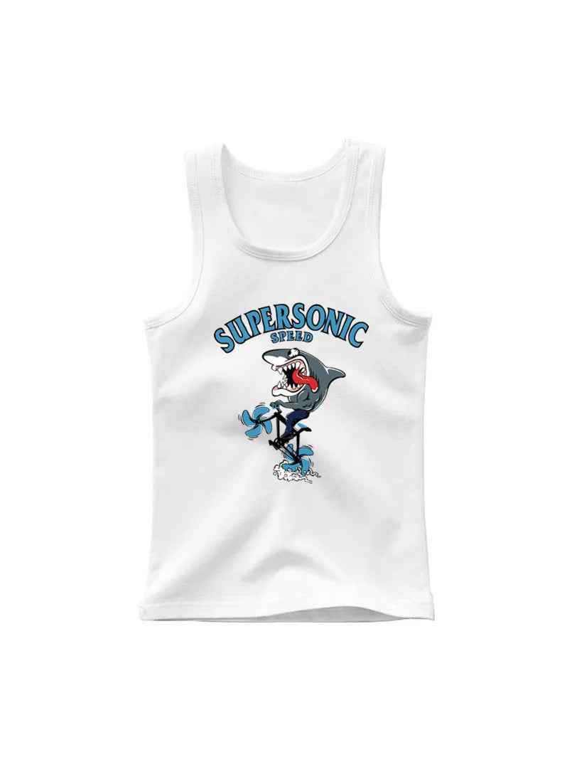 🦈 Cool Shark Power! Boys’ Summer Tank That Roars with Style - ThiGui
