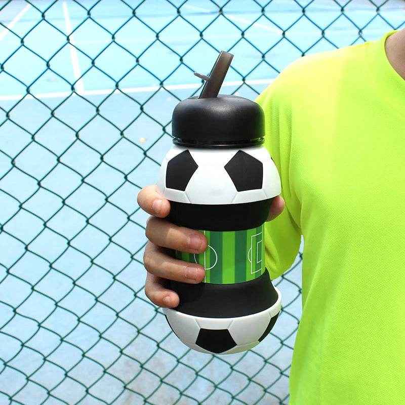 💧Foldable Sports Ball Water Bottle for Boys That’s Fun Practical and Perfect for School or Play - ThiGui