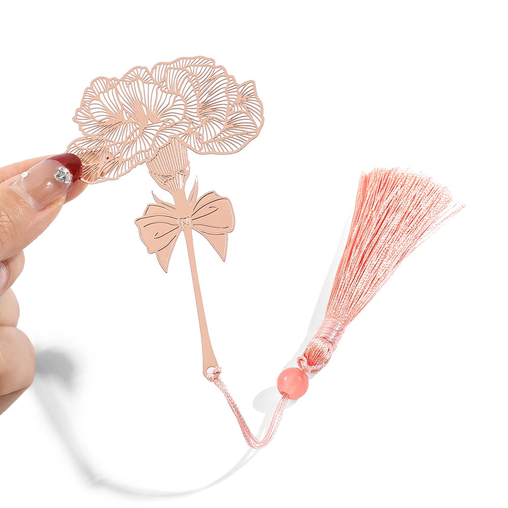 📚🌼 Blooming Thanks! Elegant Brass Flower Bookmarks – A Thoughtful Gift for Teachers 🌿🎁 - ThiGui