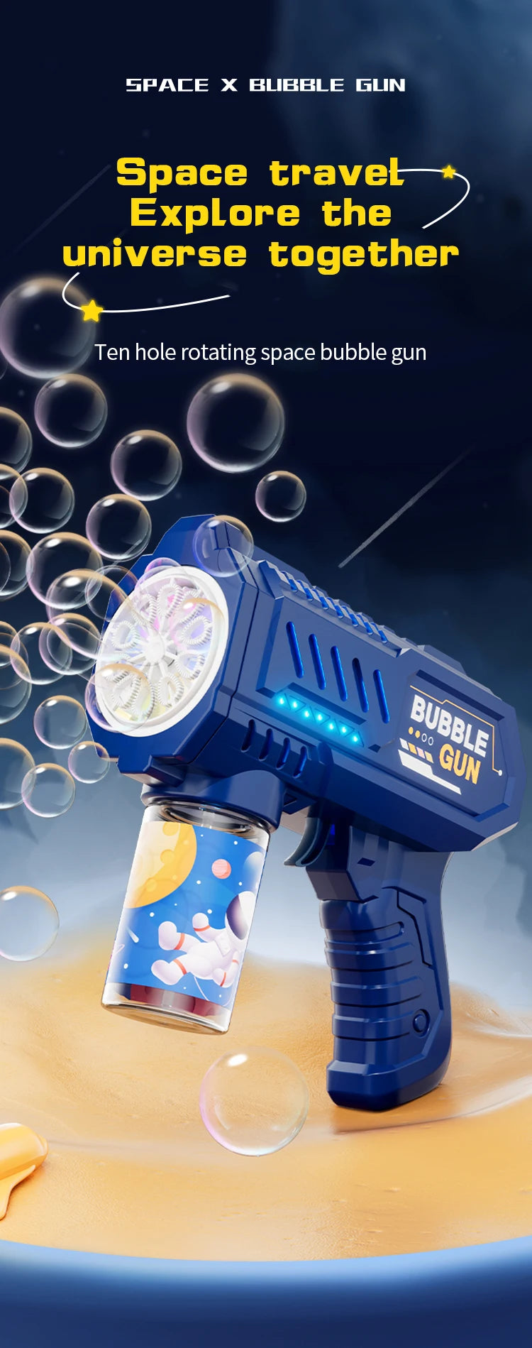 🎉 Electric Bubble Blaster – LED Lights & Fun for Boys! 🌈 - ThiGui